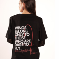 T-shirt Wings - black