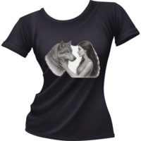 Тениска Момичето и вълкът!