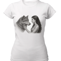 Тениска Момичето и вълкът!