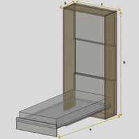 Падащо легло 120 x 200 см