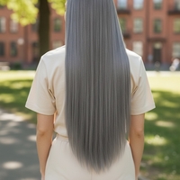 Комплект екстеншън от 7 части в цвят - СИВ