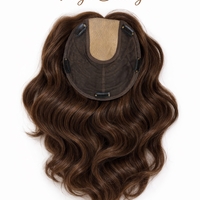 /ПРЕМИУМ/ Тупе - 100% естествен косъм - Медно кестеняво (вълни)