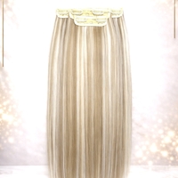 Комплект екстеншън от 4 части в цвят - ТЪМНО РУСО С КИЧУРИ /200 грама/