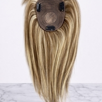 Тупе - 100% естествен косъм – Модел МИНИ - Кафяво с кичури