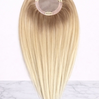 /ПРЕМИУМ/ Тупе - 100% естествен косъм - Натурално русо с тъмен корен