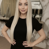 Комплект екстеншън от 9 части в цвят - БЯЛО ПЕПЕЛНО РУСО