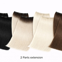 100% Естествен косъм - Екстеншън от 2 части - 150 грама