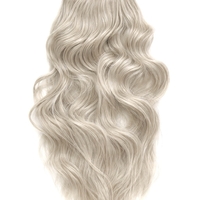 Комплект екстеншън от 4 части - БЯЛО РУСО ( ВЪЛНИ)