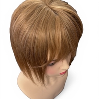 Тупе - 100% естествен косъм – Модел СТАНДАРТ - Тъмно русо 30см