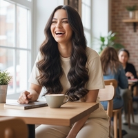 /ПРЕМИУМ/  екстеншън от 1 част в цвят - КАФЯВ N5 (вълни)