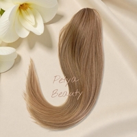 PREMIUM - Луксозна опашка - Тъмно пясъчно русо с мрежа и ластик