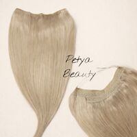 100% Естествен косъм - ХАЛО Екстеншън на цял ред - НАТУРАЛНО РУСО