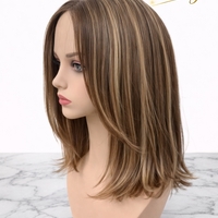 Перука - ПЛАМЕНА - РЕАЛИСТИЧЕН скалп