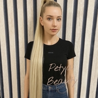 PREMIUM - Луксозна опашка - НАТУРАЛНО РУСО с мрежа и ластик