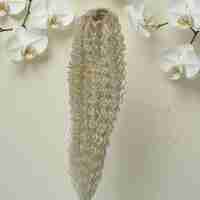 Опашка с мрежа и ластик - Русо 613 - ситни къдрици