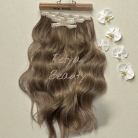 Комплект екстеншън от 4 части в цвят - Бежово русо ( ВЪЛНИ)