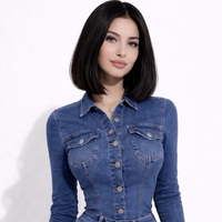 Перука - 100% естествен косъм - МЕГАН