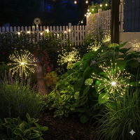 Коледна украса Фенер със 120 светодиода и Соларен панел