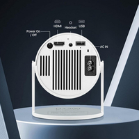 Преносим мини проектор Android 11 HDMI връзка USB AV Audio jack3.5mm ротация на 180 градуса