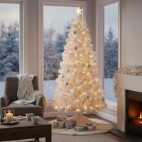 Изкуствена коледна елха - бяла