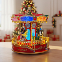 Музикална Коледна въртележка със светлини и музика