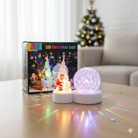 Коледна LED лампа с декоративни орнаменти