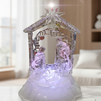 Коледна светеща фигурка Сцена от Рождество Христово“