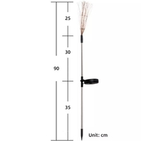 Коледна украса Фенер със 120 светодиода и Соларен панел