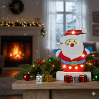 Светеща украса във формата на Дядо Коледа