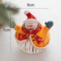 Коледни снежни човечета от полирезин – малка фигурка, идеална коледна украса за всеки дом