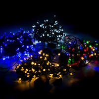 Коледни лампички кристал с удължител 10 метра 100 лампи