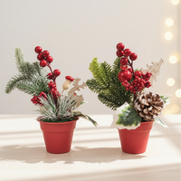 Изкуствена коледна декорация в саксия 1 бр Classic Flora