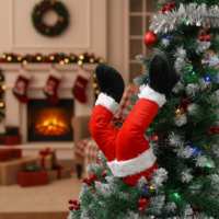 Заклещеният Дядо Коледа – Анимирани крака за вашето коледно дърво