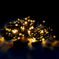 Коледни LED лампички смесен цвят 10 метра гирлянд