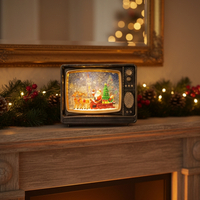 Коледен ретро телевизор - декорация