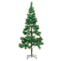 Заснежена Коледна елха с метална стойка