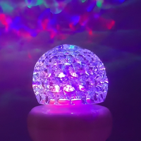 Коледна кристална въртяща се топка LED светлина