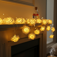 Декоративни интериорни LED лампички рози