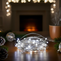 Коледни лампички на батерии в различни цветове