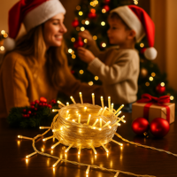 Светещ LED гирлянд с 200 светлини