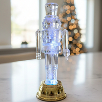 Светеща Коледна фигурка Лешникотрошачка – Войник с LED осветление