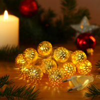 Коледни лампички – метални фигурки