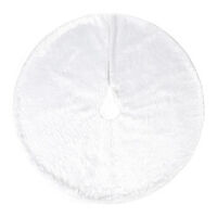 Кръгла плюшена подложка за коледно дърво елегантна украса за празничния декор