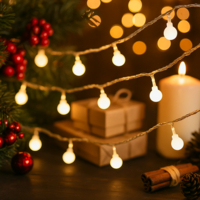 Коледно LED осветление 50 броя 5 метра за външна употреба