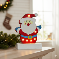 Светеща украса във формата на Дядо Коледа