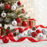 Комплект от 6 броя коледни топки