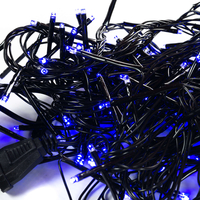 Коледни LED лампички смесен цвят 10 метра гирлянд