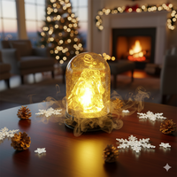 Коледна стъкленица с LED светлина