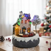 Коледна светеща декорация с Дядо Коледа - Оживете празничния дух у дома