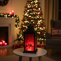 LED декоративен фенер с ефект на жив пламък